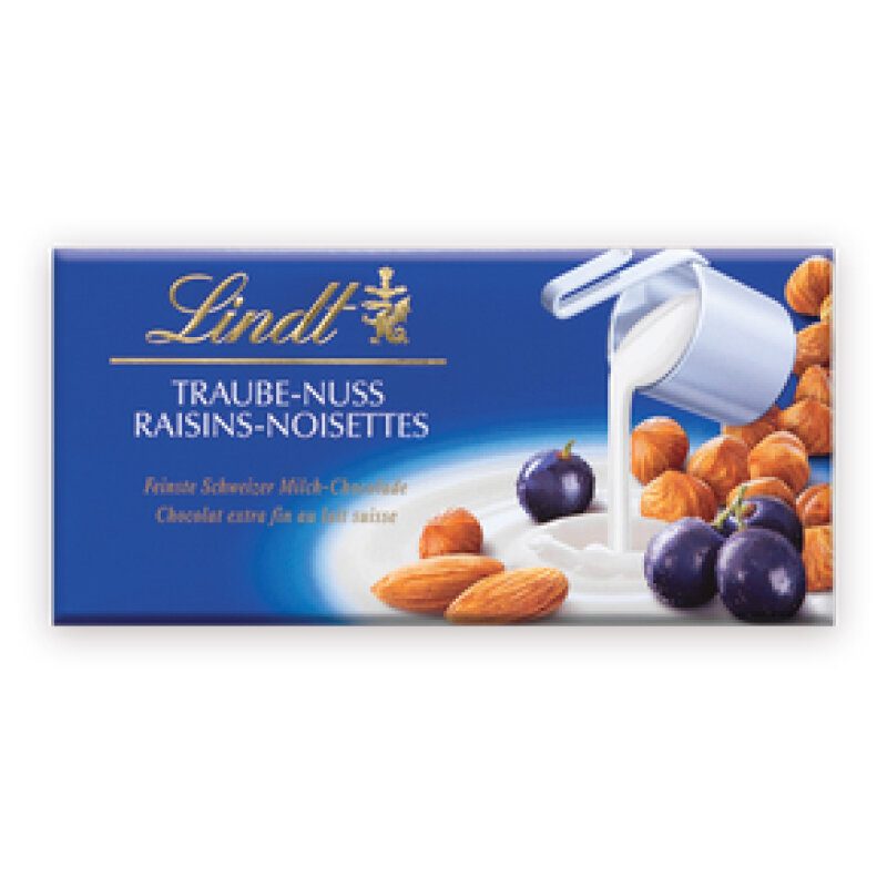 Шоколад Lindt Raisin/Hazelnut 100ГР