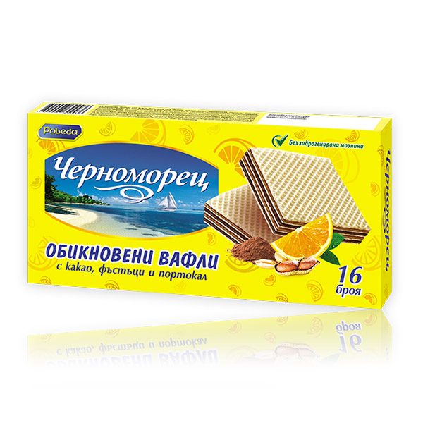 Вафла Черноморец Портокал и Фъстък 420ГР