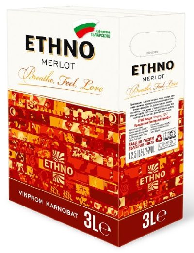 Вино Етно Мерло 3Л