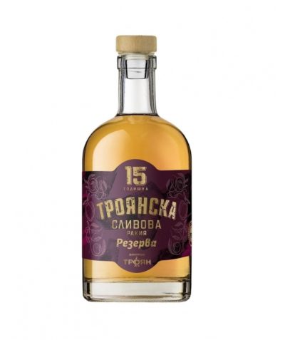 Ракия Троянска Сливова 0.7Л 15 Годишна